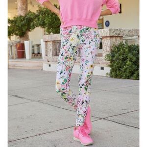 Generation Love Brittany Pink Floral Bloom Leggings NEW Loungewear Womens XXS